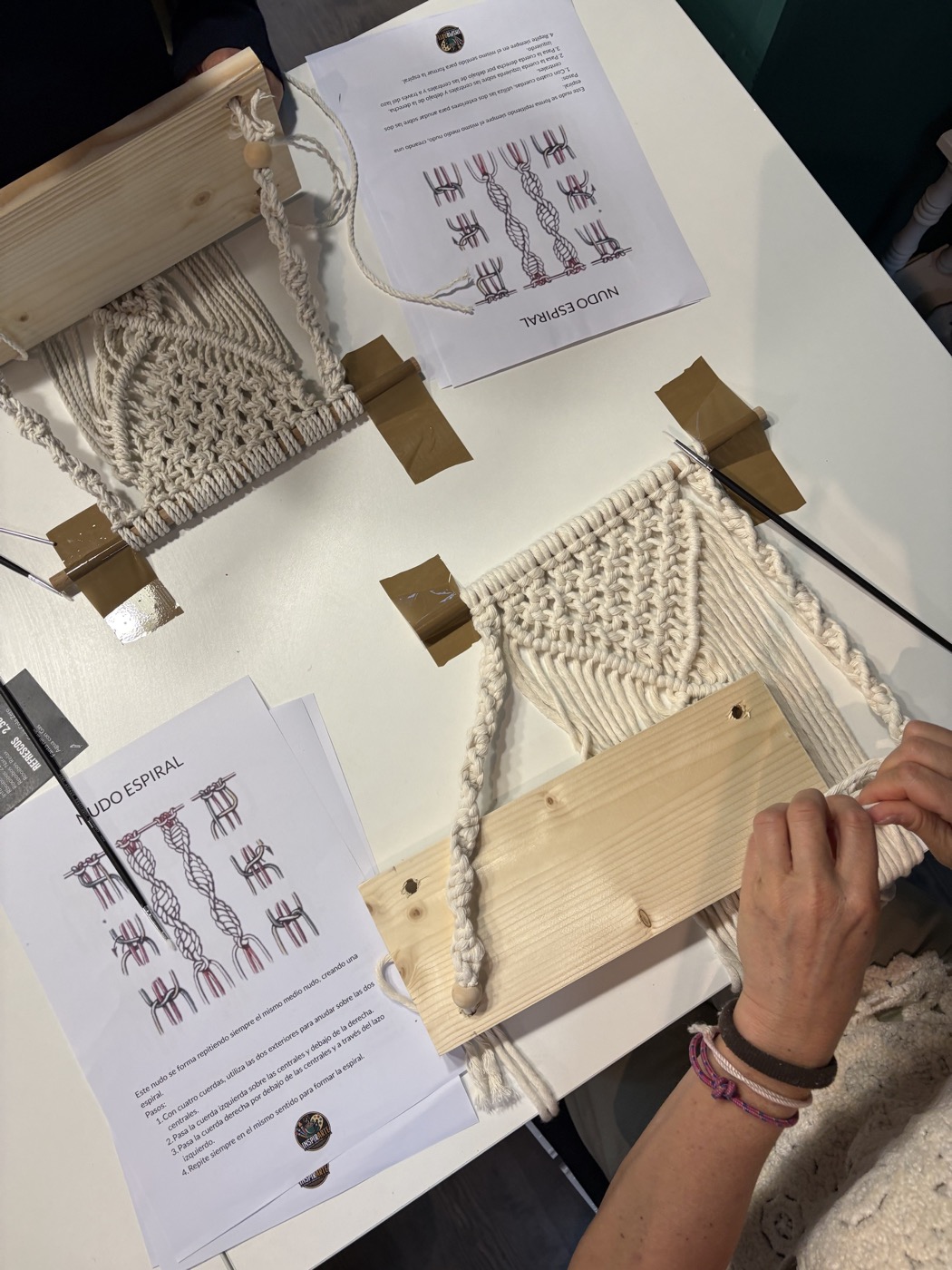 Taller de macramé para empresas en Almería